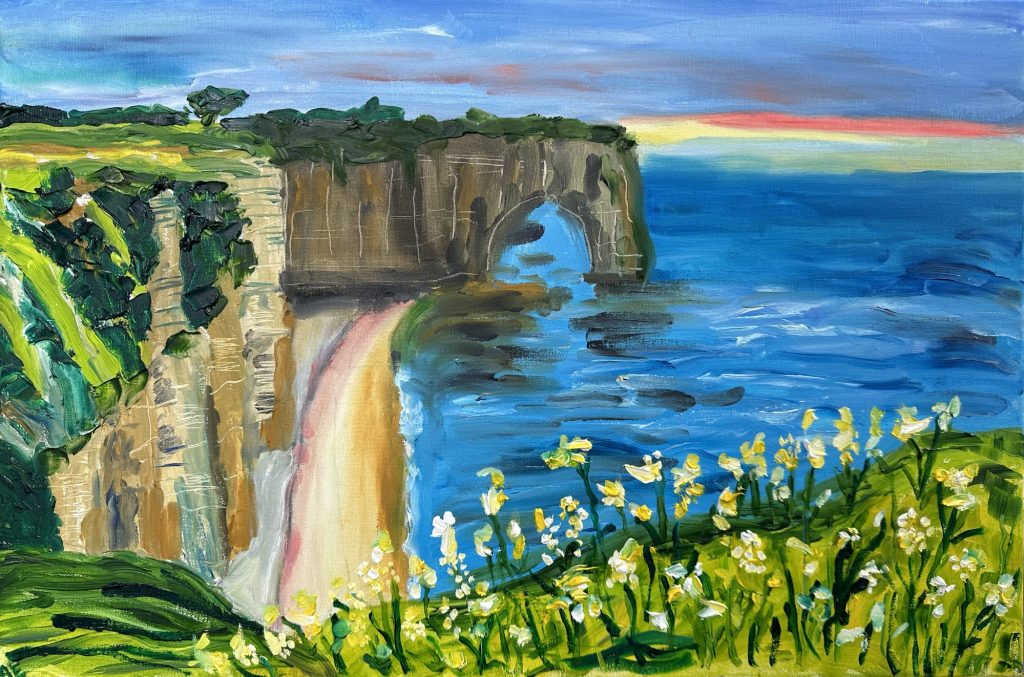Étretat painting